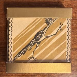 NIP Sealed Vintage Monogram of California Roadrunner 20 Paper Coasters